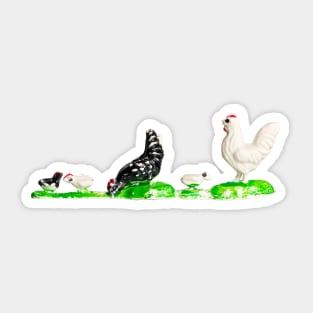 PLASTIC FANTASTIC Chickens Sticker